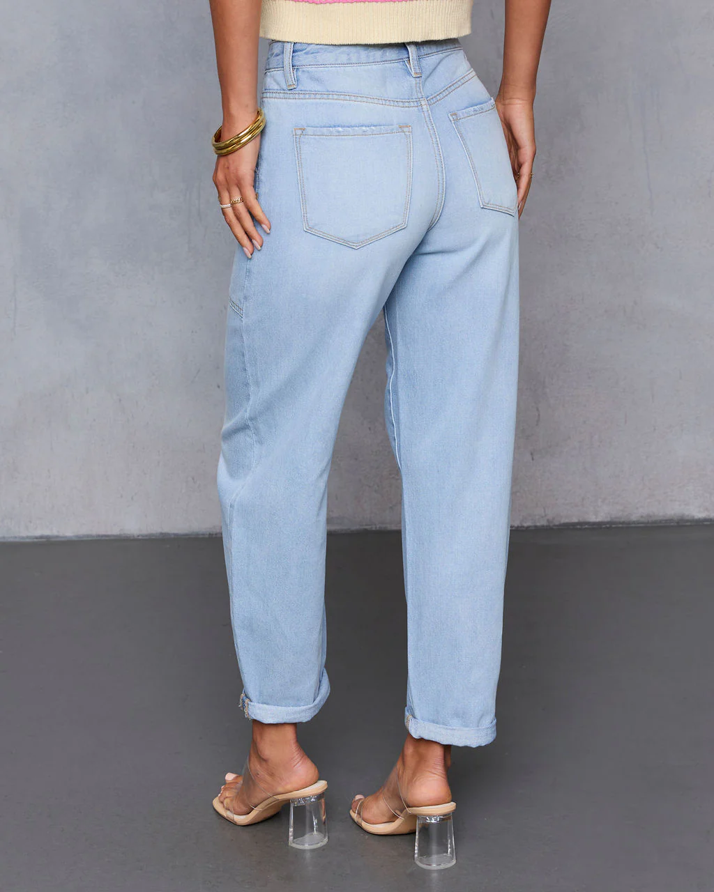 Teien Rigid High Rise Barrel Pintuck Jeans - Image 4
