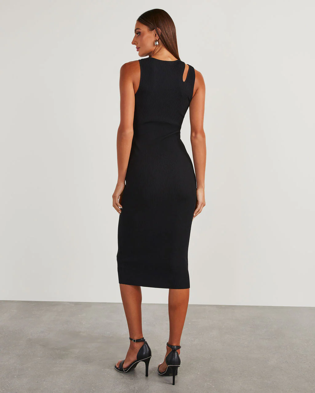 Tempted Shoulder Cutout Midi Dress - Image 4