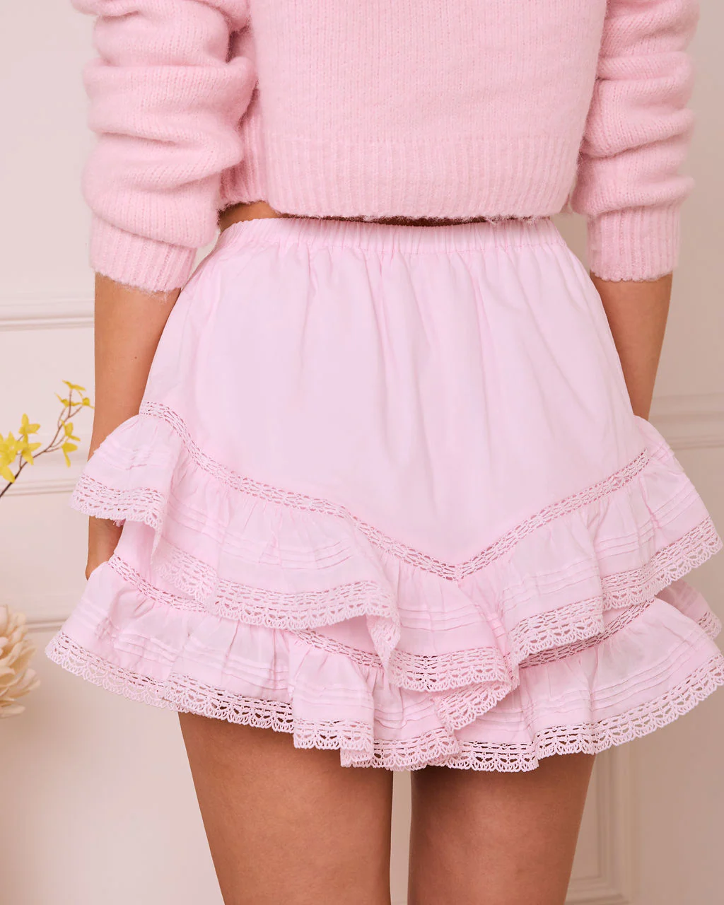 Tender Solstice Tiered Ruffle Shorts - Image 4