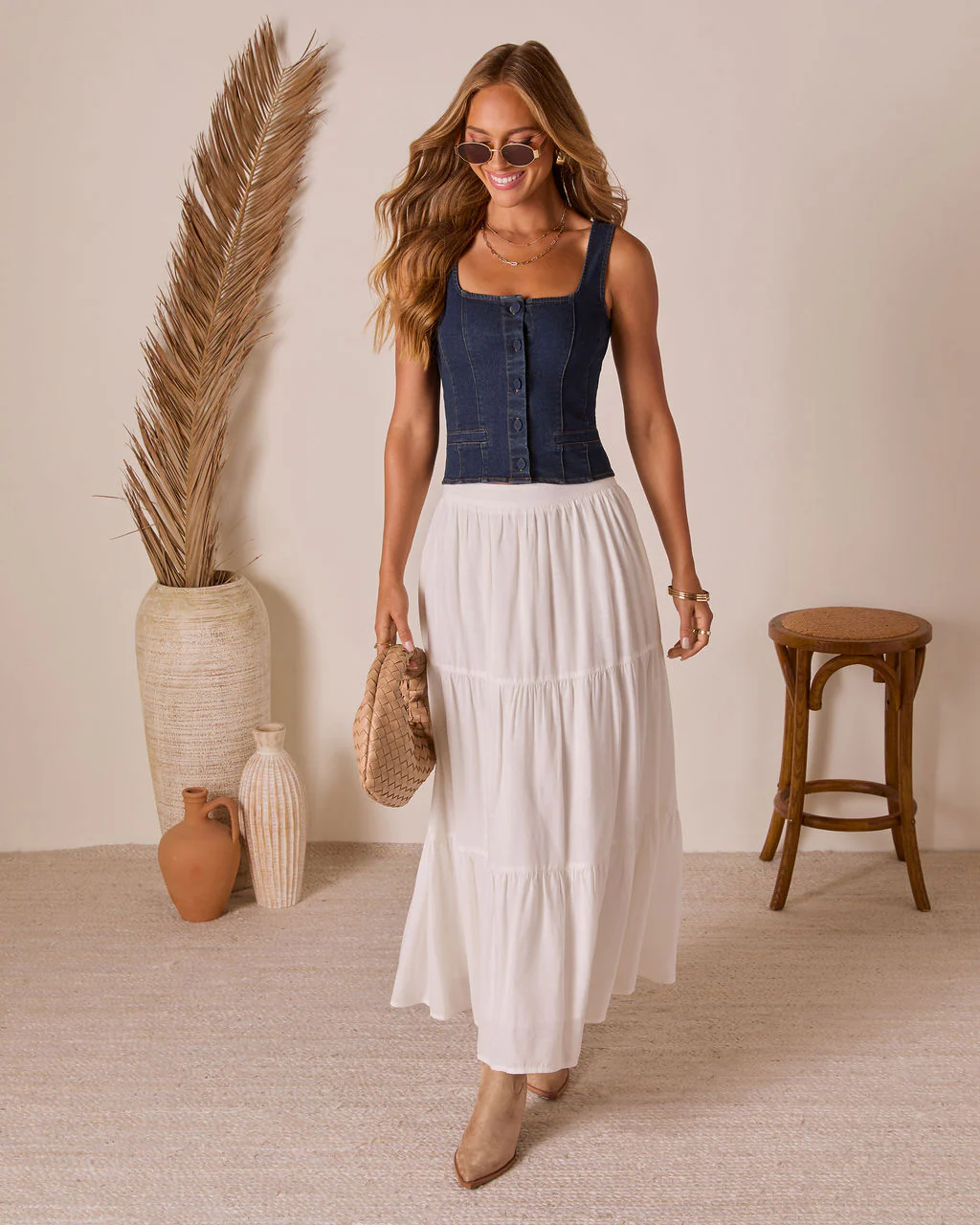 Teslen Denim Tank - Image 2
