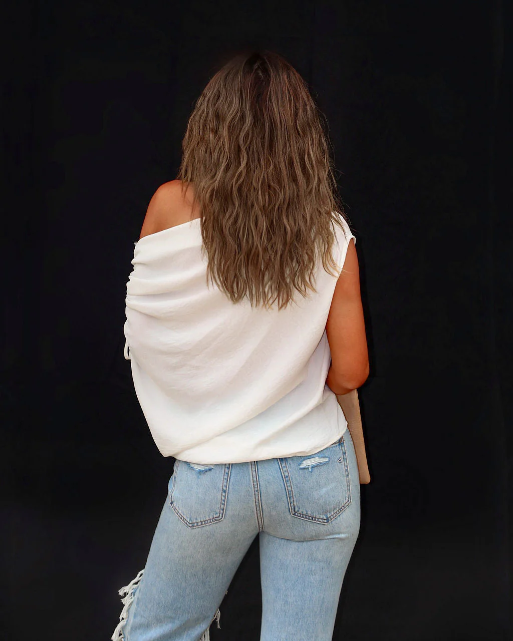 Thomas One Shoulder Ruched Cutout Top - Image 12