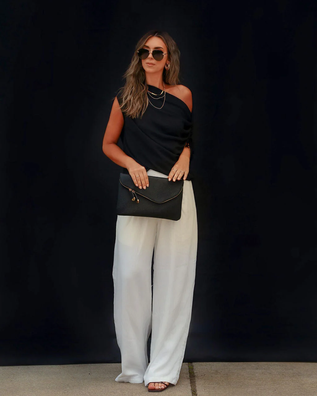 Thomas One Shoulder Ruched Cutout Top - Image 2