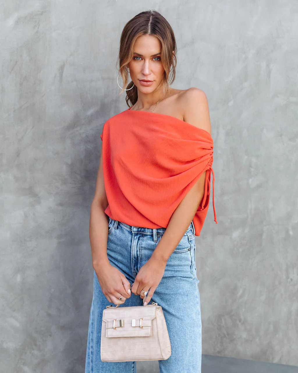 Thomas One Shoulder Ruched Cutout Top - Image 6