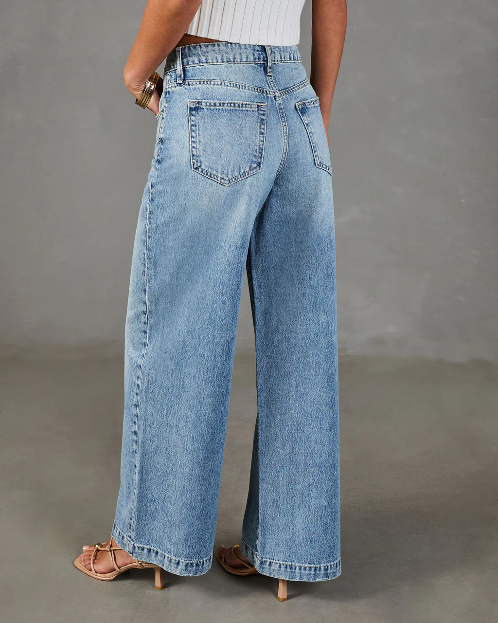 Throwback Origin Rigid High Rise Wide Leg Jeans - Image 4