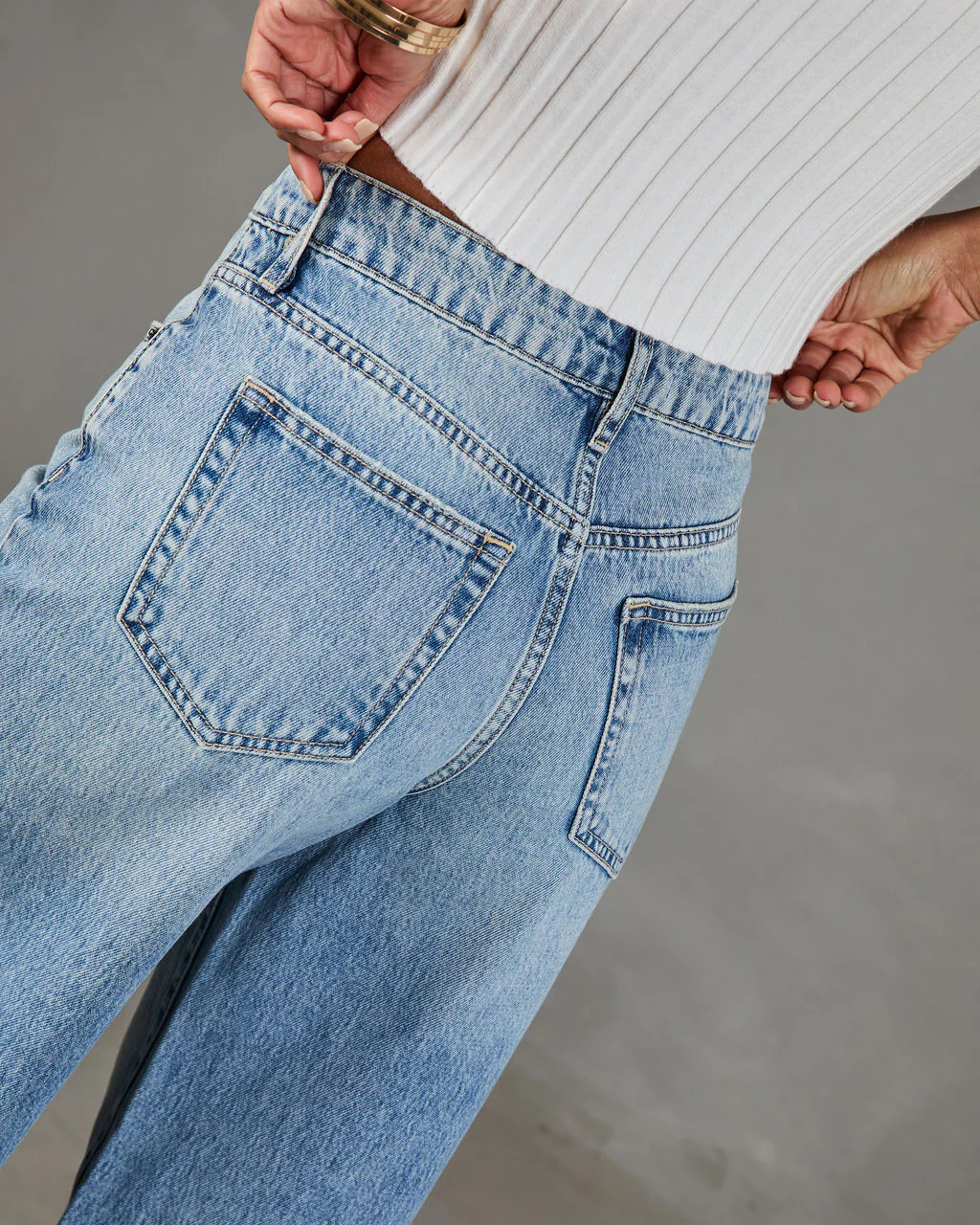 Throwback Origin Rigid High Rise Wide Leg Jeans - Image 6