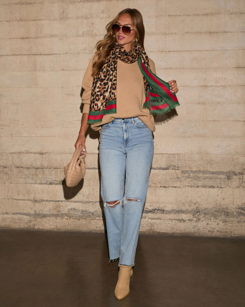 Tiana Leopard Print Scarf - Image 3