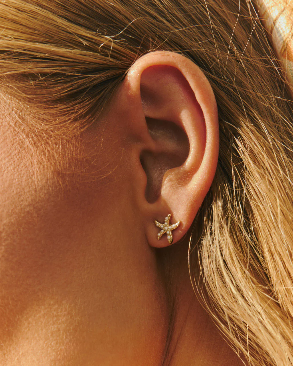 Tide Whisper Starfish And Shell Earring Stud Set - Image 2