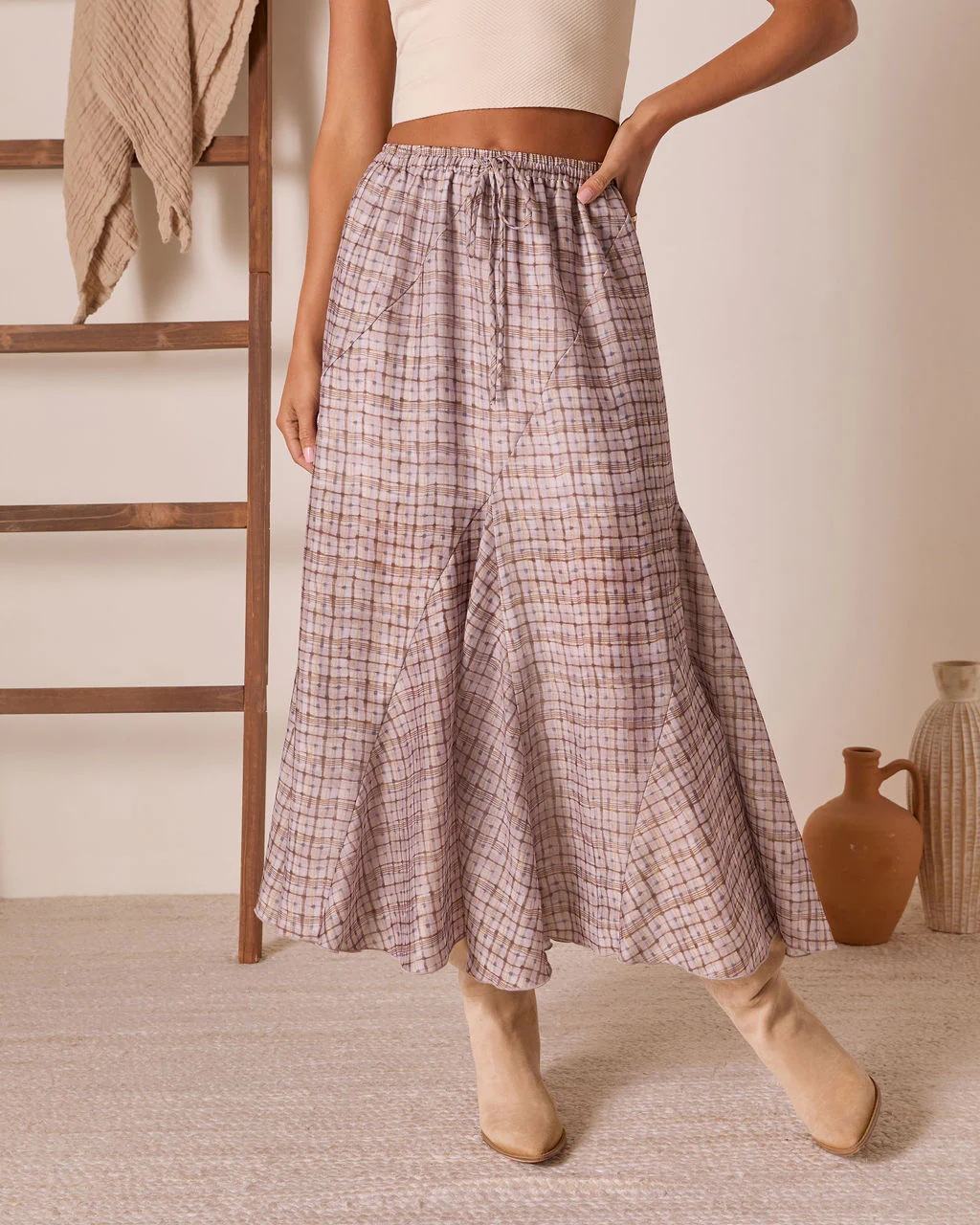 Range Romance Drawstring Maxi Skirt - Image 2
