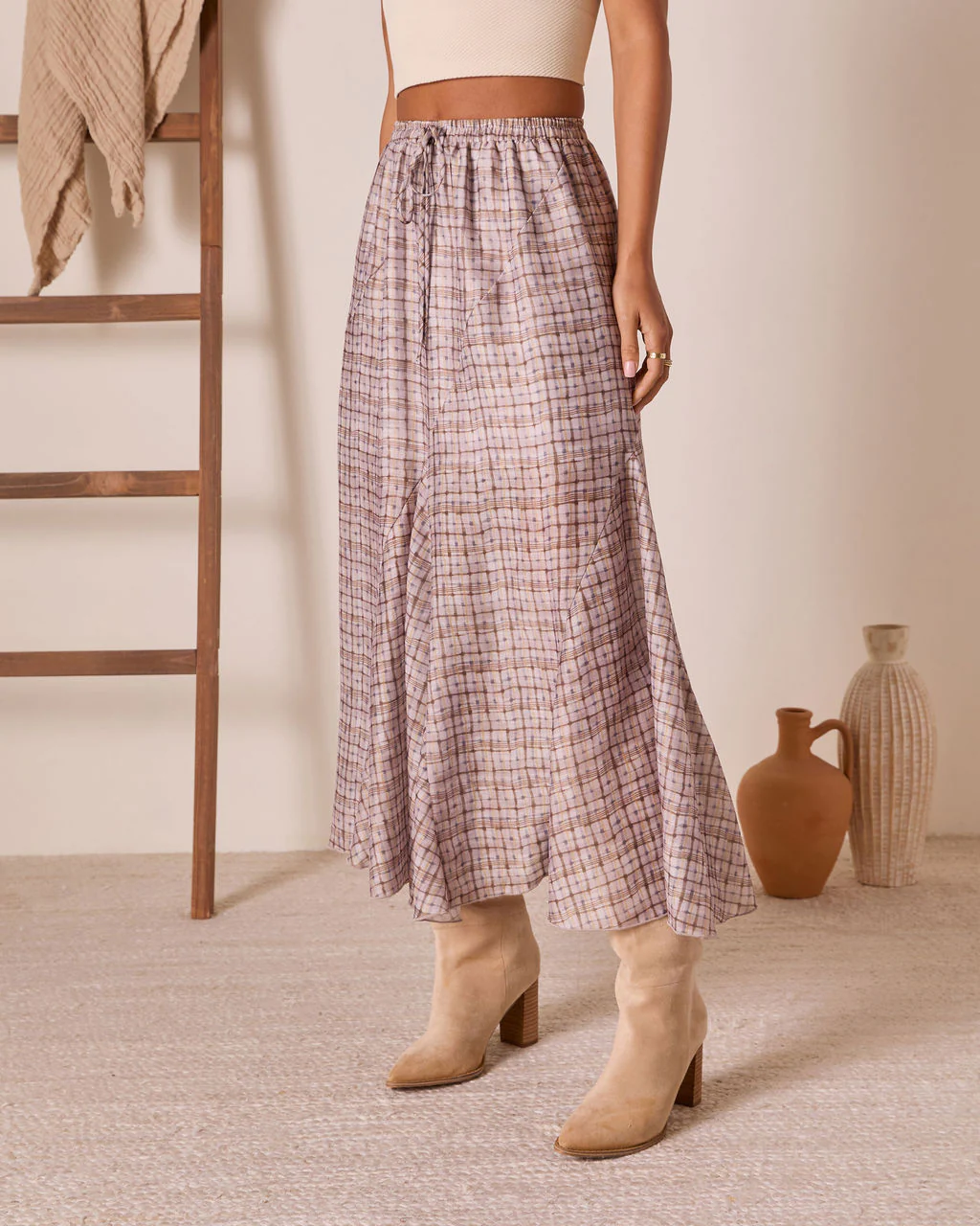 Range Romance Drawstring Maxi Skirt - Image 3