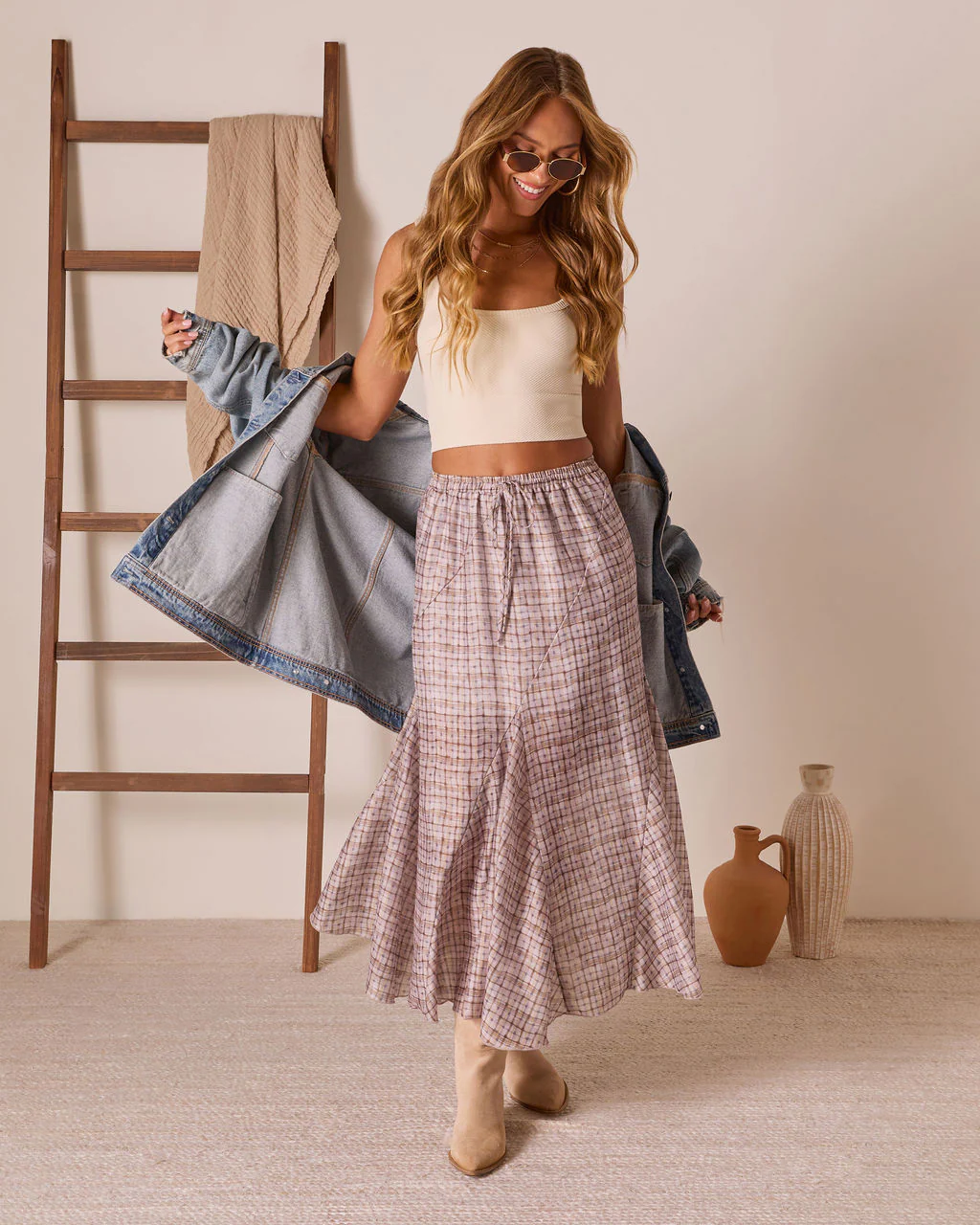Range Romance Drawstring Maxi Skirt - Image 5