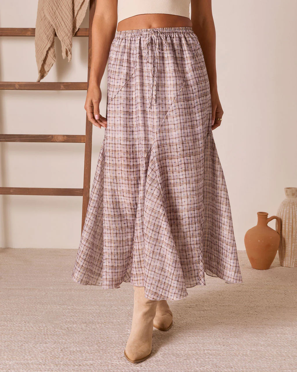 Range Romance Drawstring Maxi Skirt - Image 6