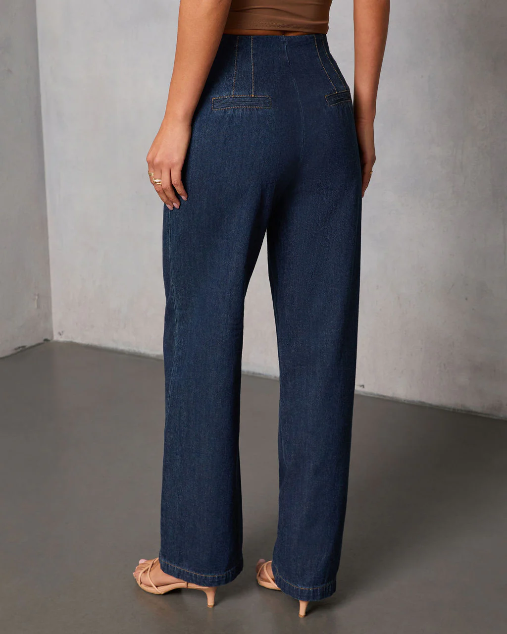 Tildie Rigid Denim Pants - Image 4