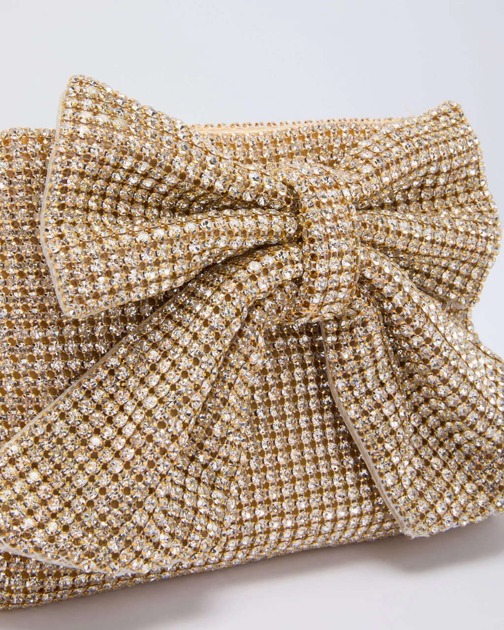 Timeless Shine Embellished Bow Clutch - Image 6