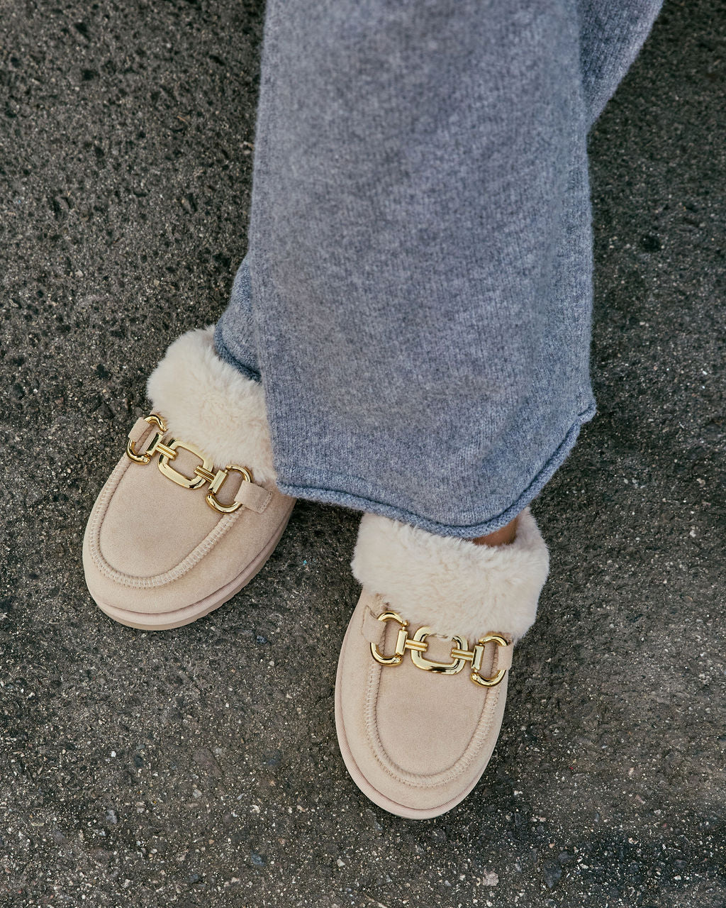 Toasted Oat Suede Horsebit Loafers - Image 12