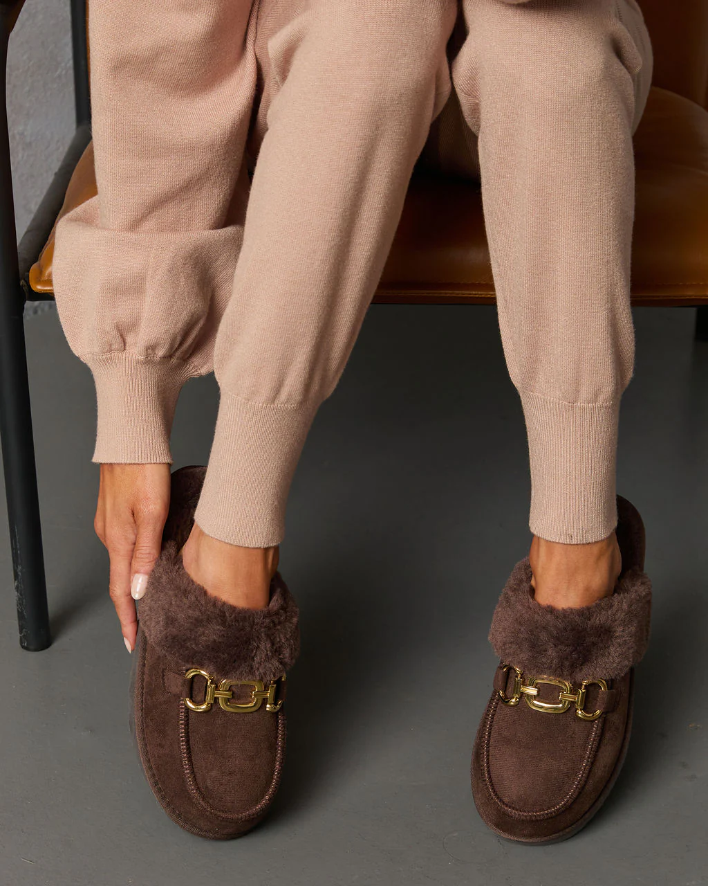 Toasted Oat Suede Horsebit Loafers - Image 5