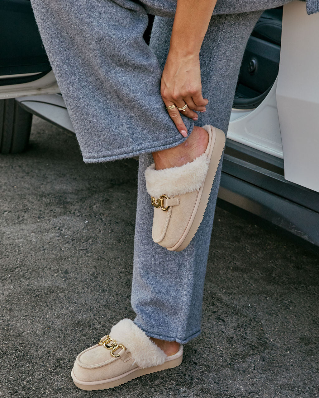 Toasted Oat Suede Horsebit Loafers - Image 7