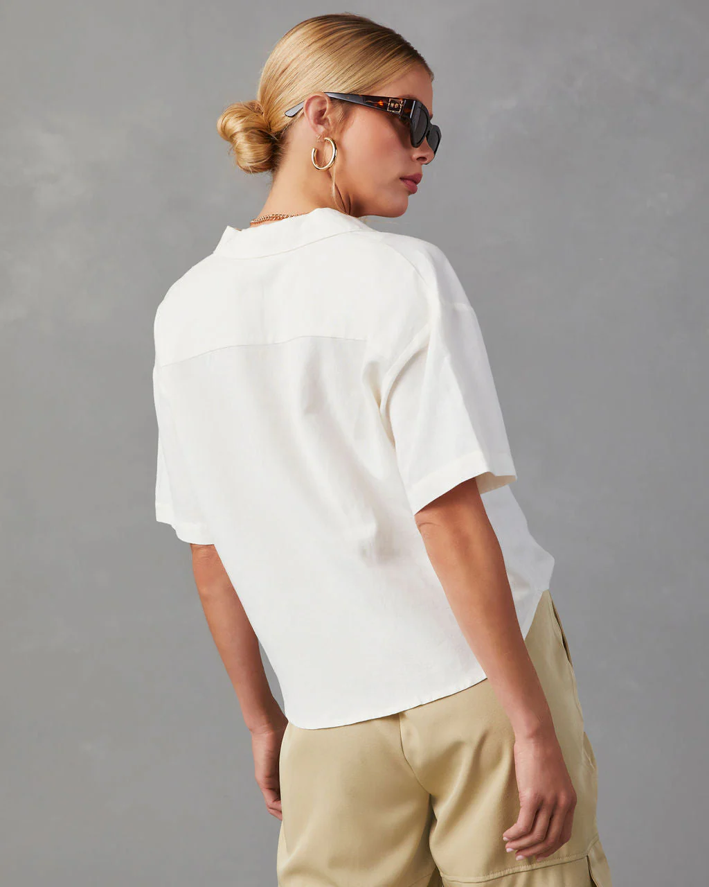 Tofino Short Sleeve Button Up Top - Image 2