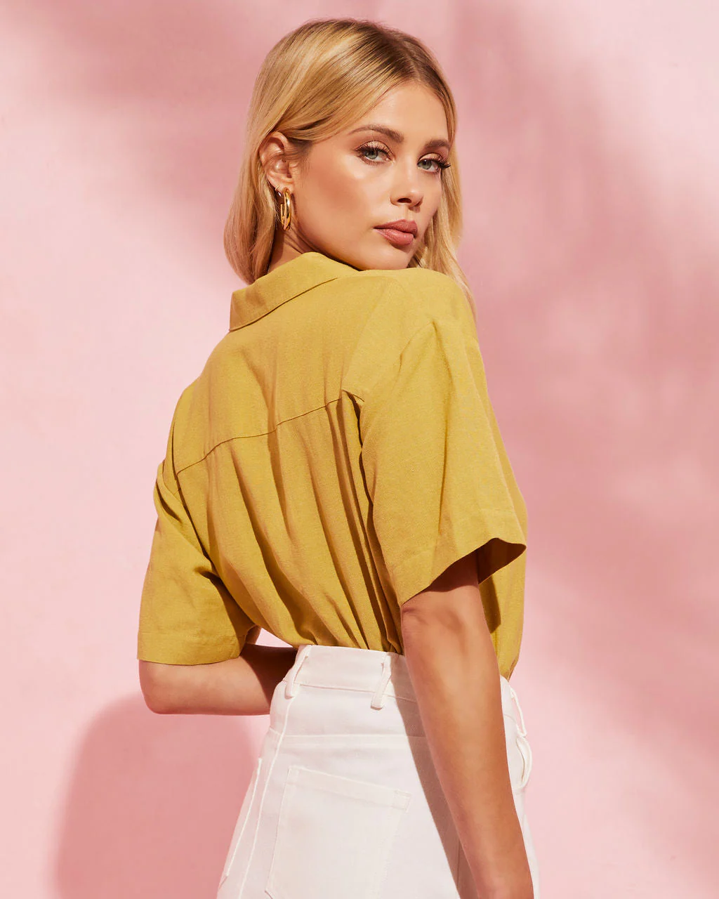 Tofino Short Sleeve Button Up Top - Image 4