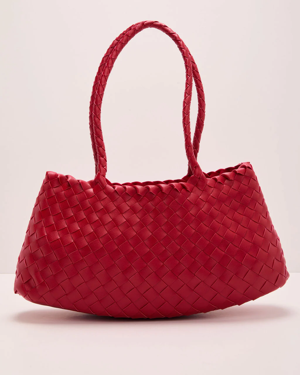 Tove Woven Vegan Leather Tote Bag - Image 3