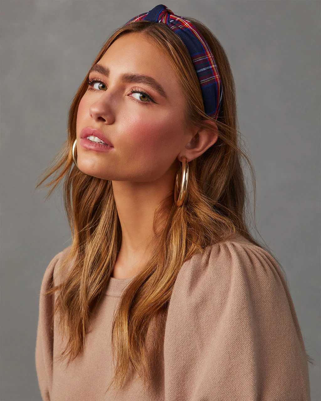 Traditions Plaid Twist Headband - Image 4