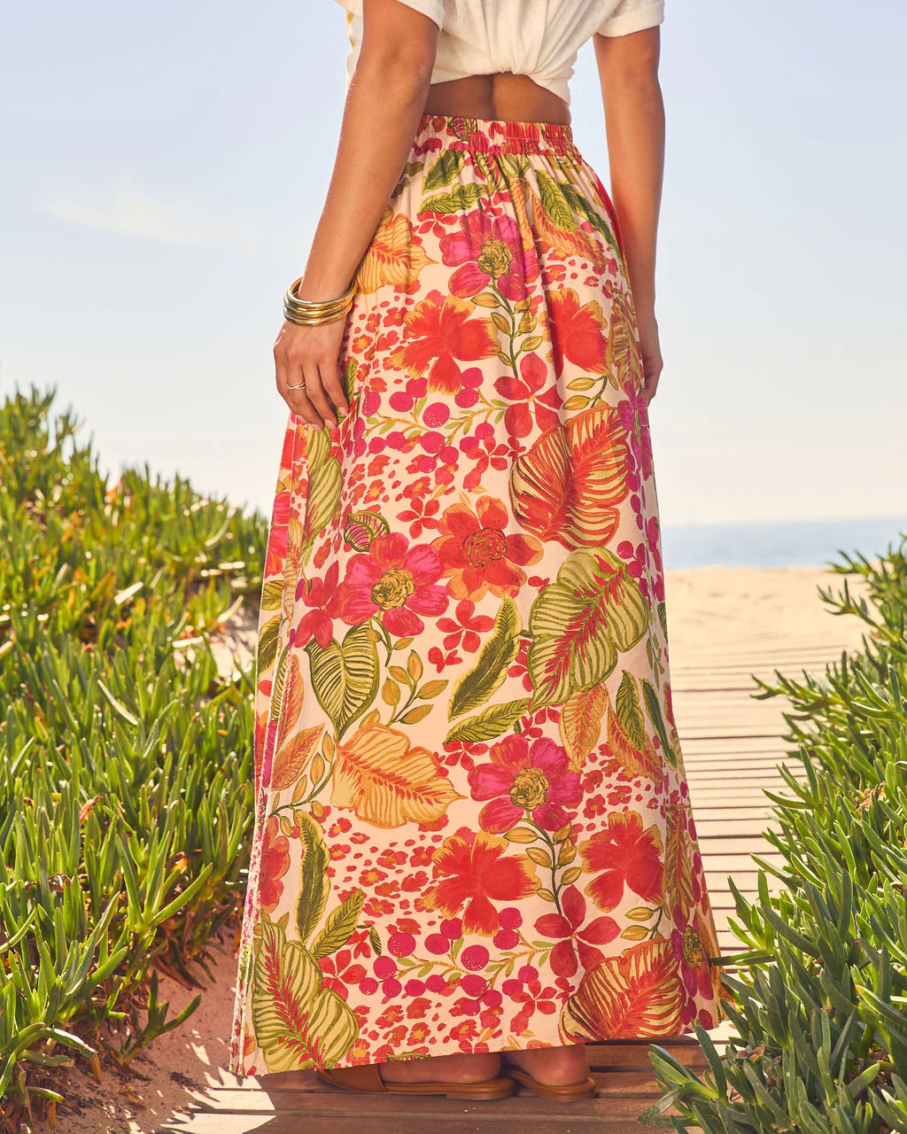 Travel Dreams Flowy Maxi Skirt - Image 10