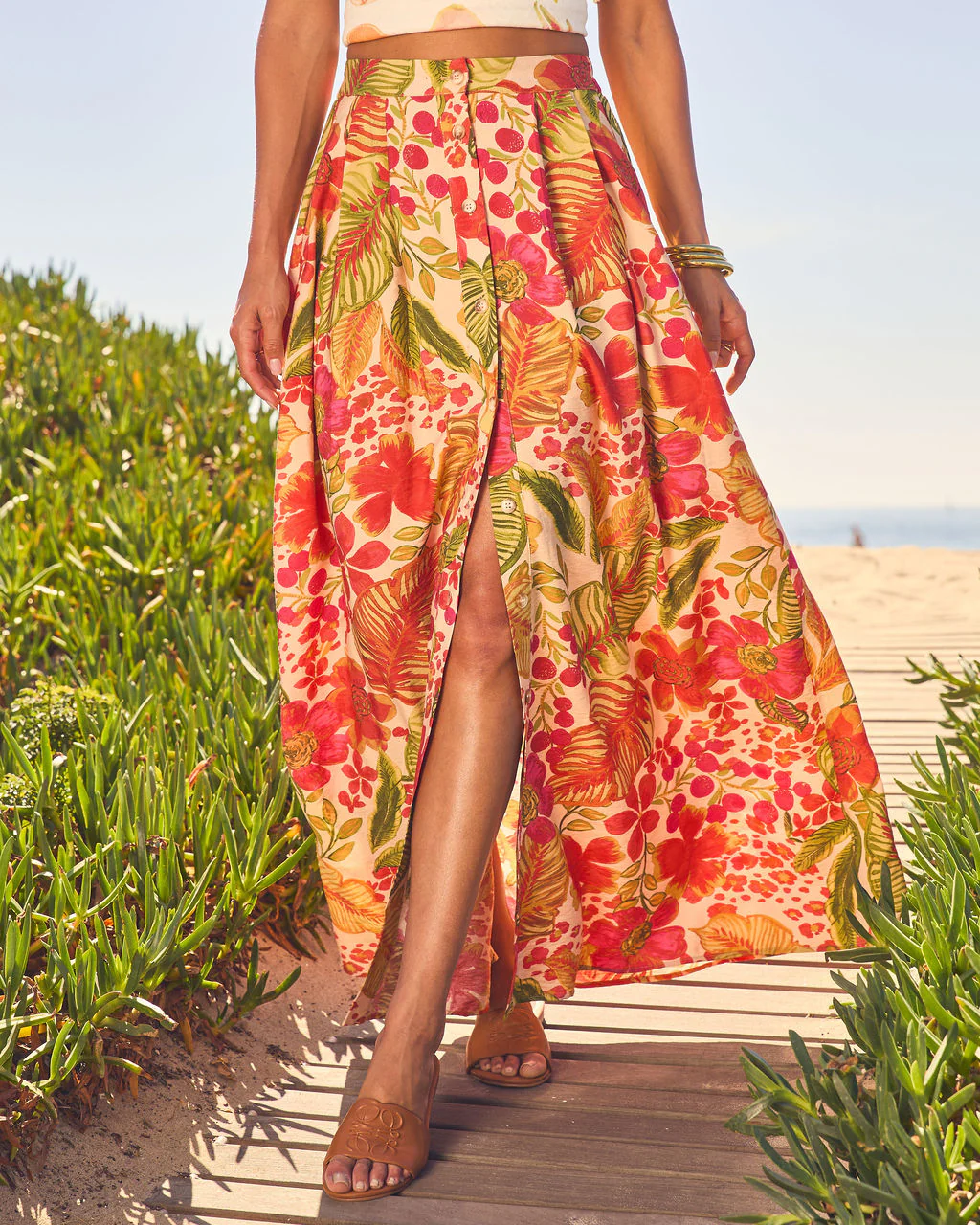 Travel Dreams Flowy Maxi Skirt - Image 9