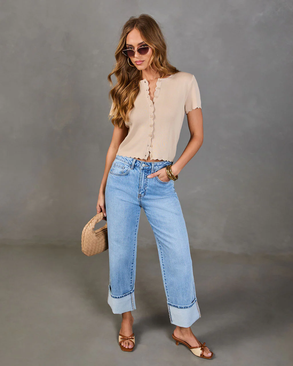Travie Partial Button Down Top - Image 8