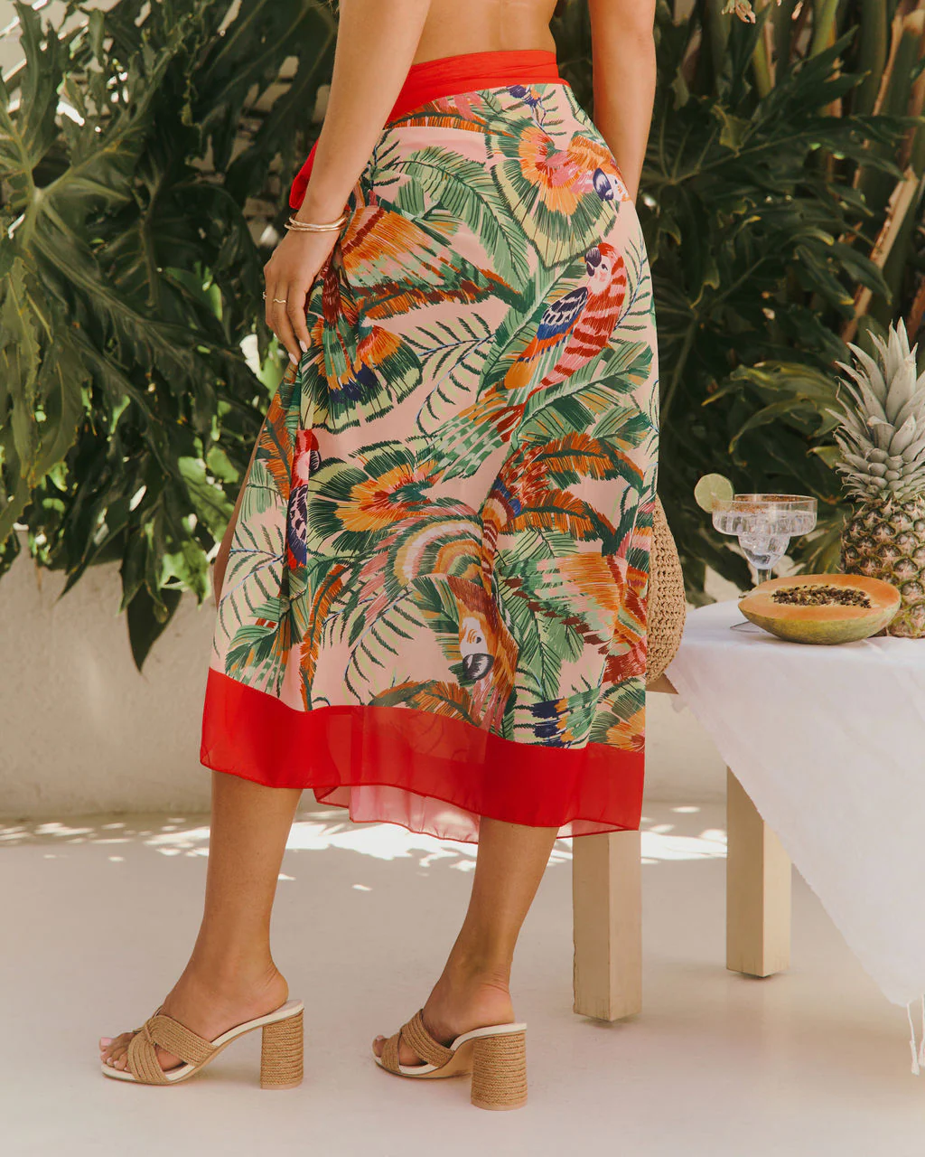 Tropic Crush Tropical Printed Sarong - Image 4