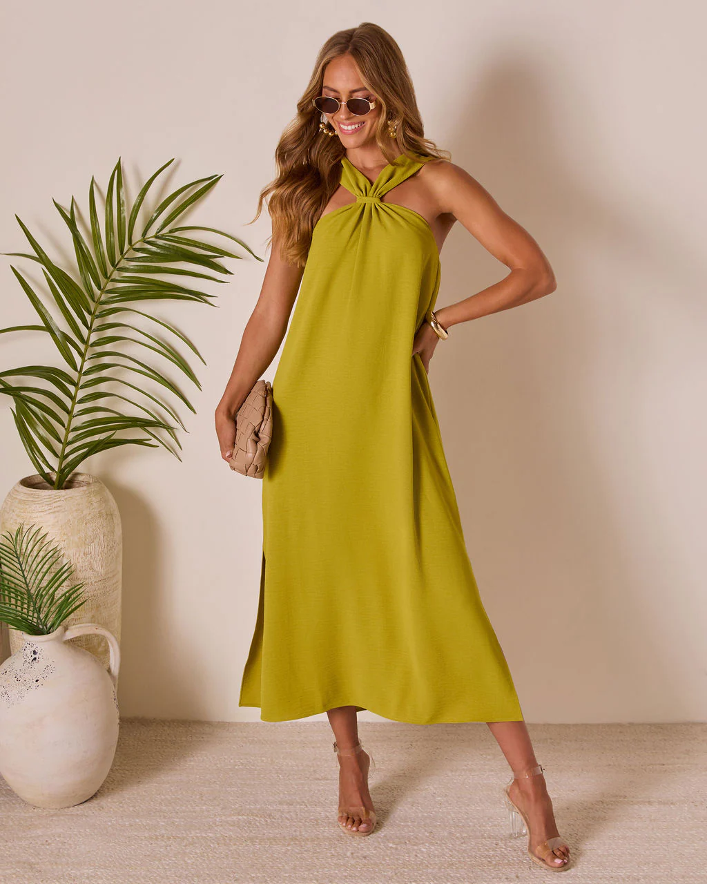 Tropic Whisper Halter Maxi Dress - Image 6