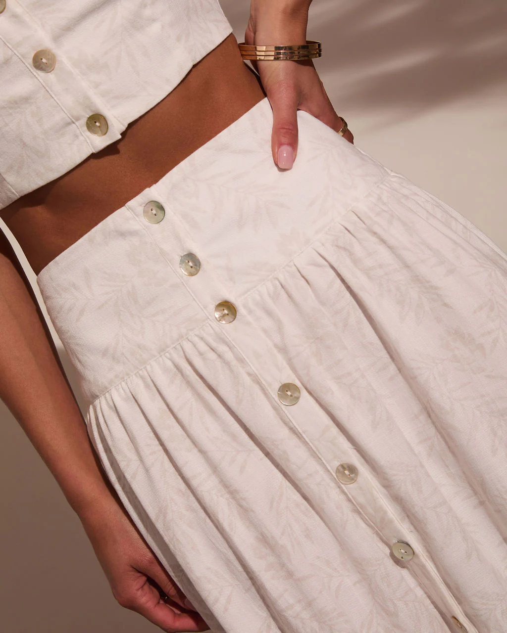 Tropical Chill Palm Midi Skirt - Image 6