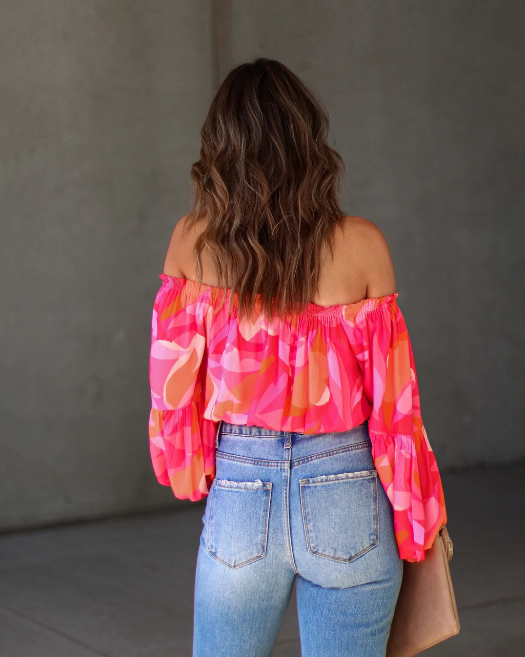 Tropical Spring Printed Off The Shoulder Top - Image 4