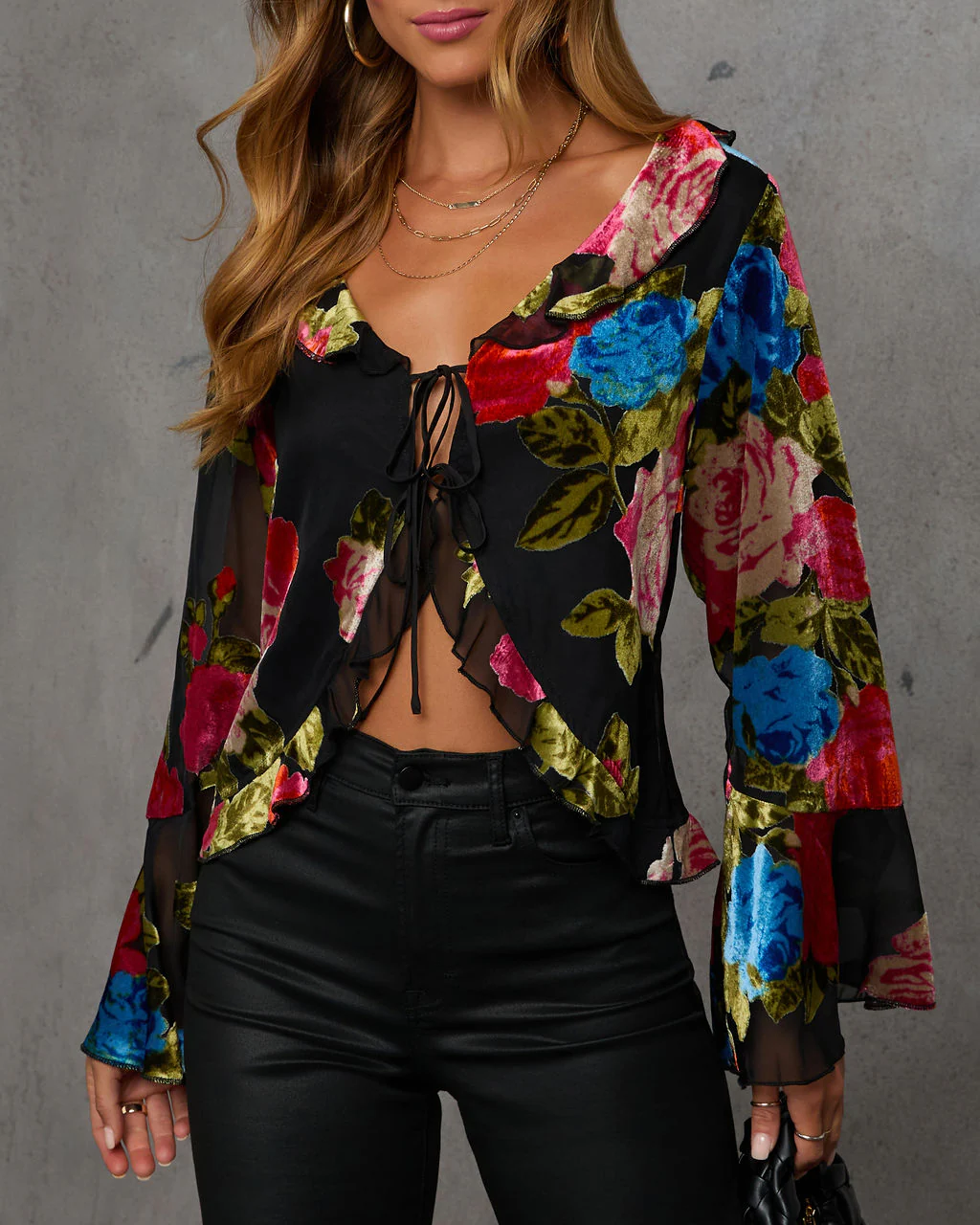 Trudie Front Tie Blouse - Image 5