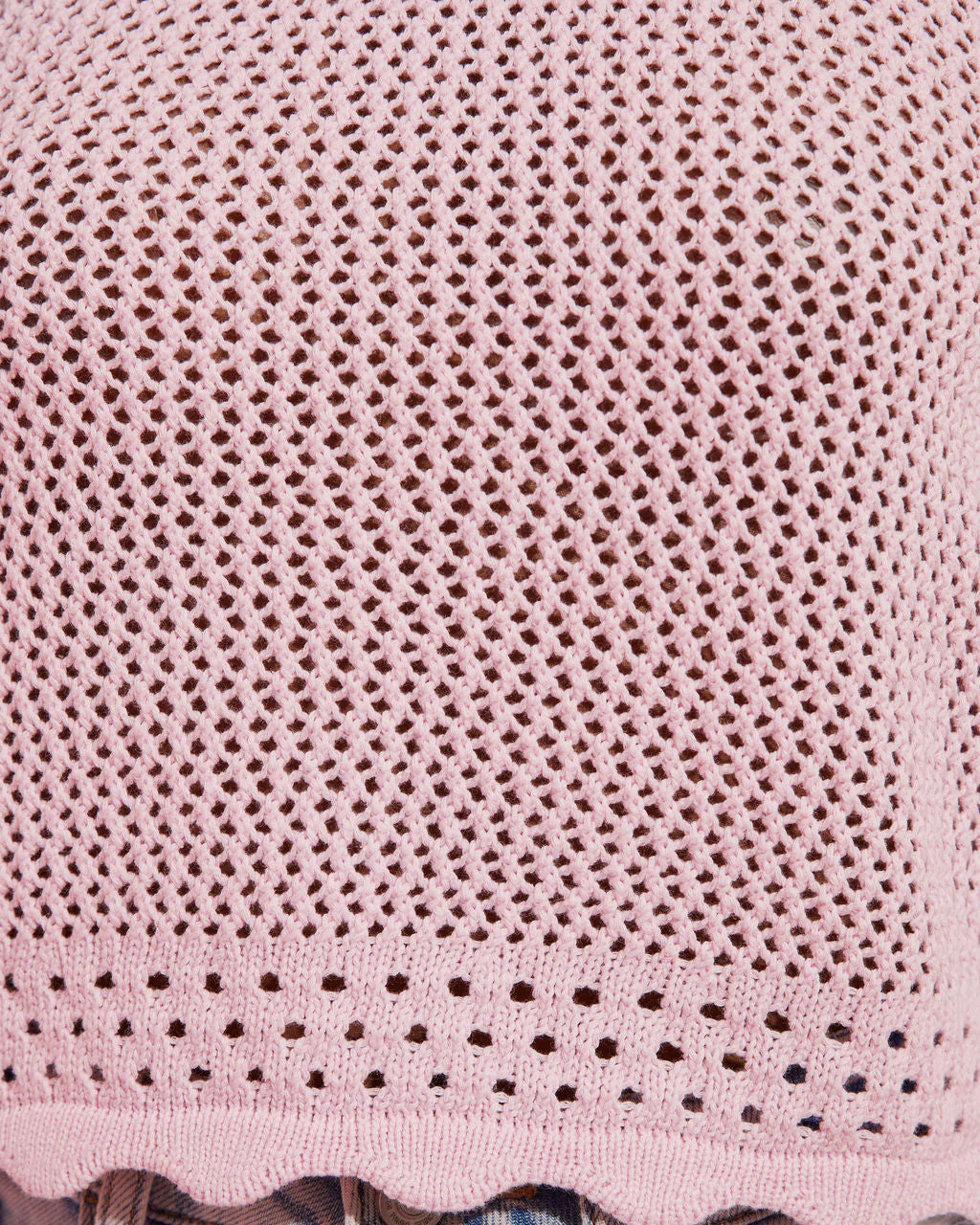 Tulare Crochet Knit Crop Tank - Image 3