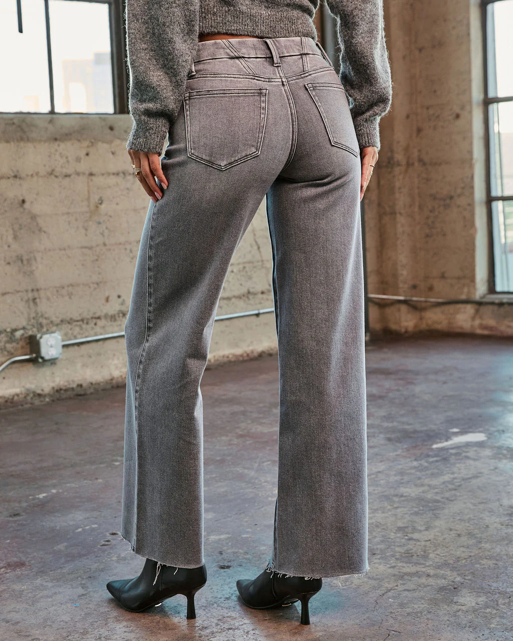Turning Point Stretch Mid Rise Straight Leg Jeans - Image 4