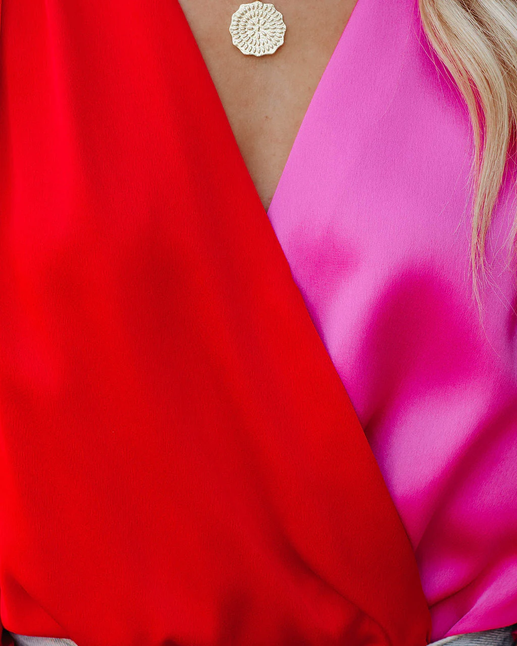 Two Sides Satin Drape Bodysuit - Image 10