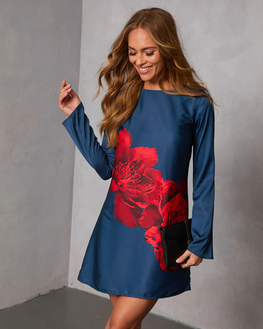 Understated Beauty Floral Shift Mini Dress - Image 6