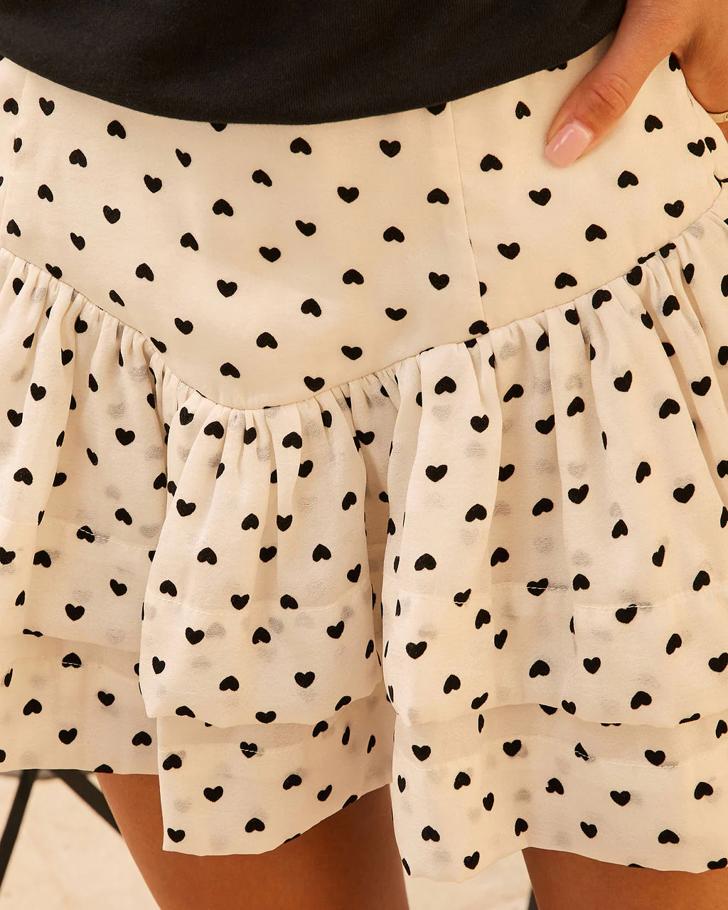 Untamed Love Ruffle Heart Mini Skirt - Image 6