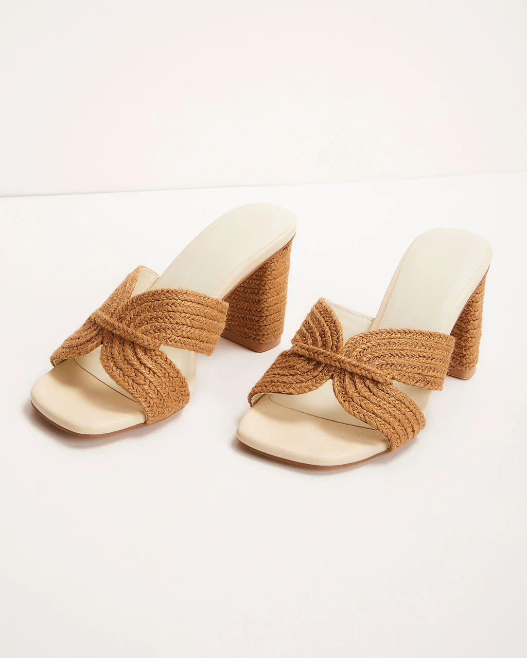 Vacation Ready Raffia Heeled Sandal - Image 3