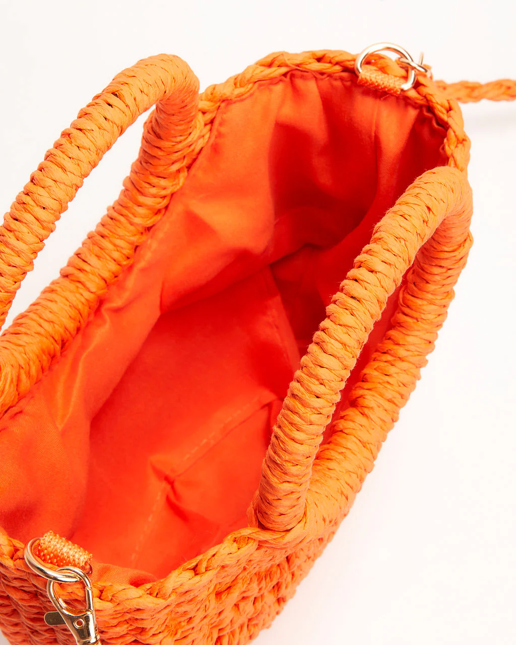 Valencia Small Rounded Straw Tote - Image 16