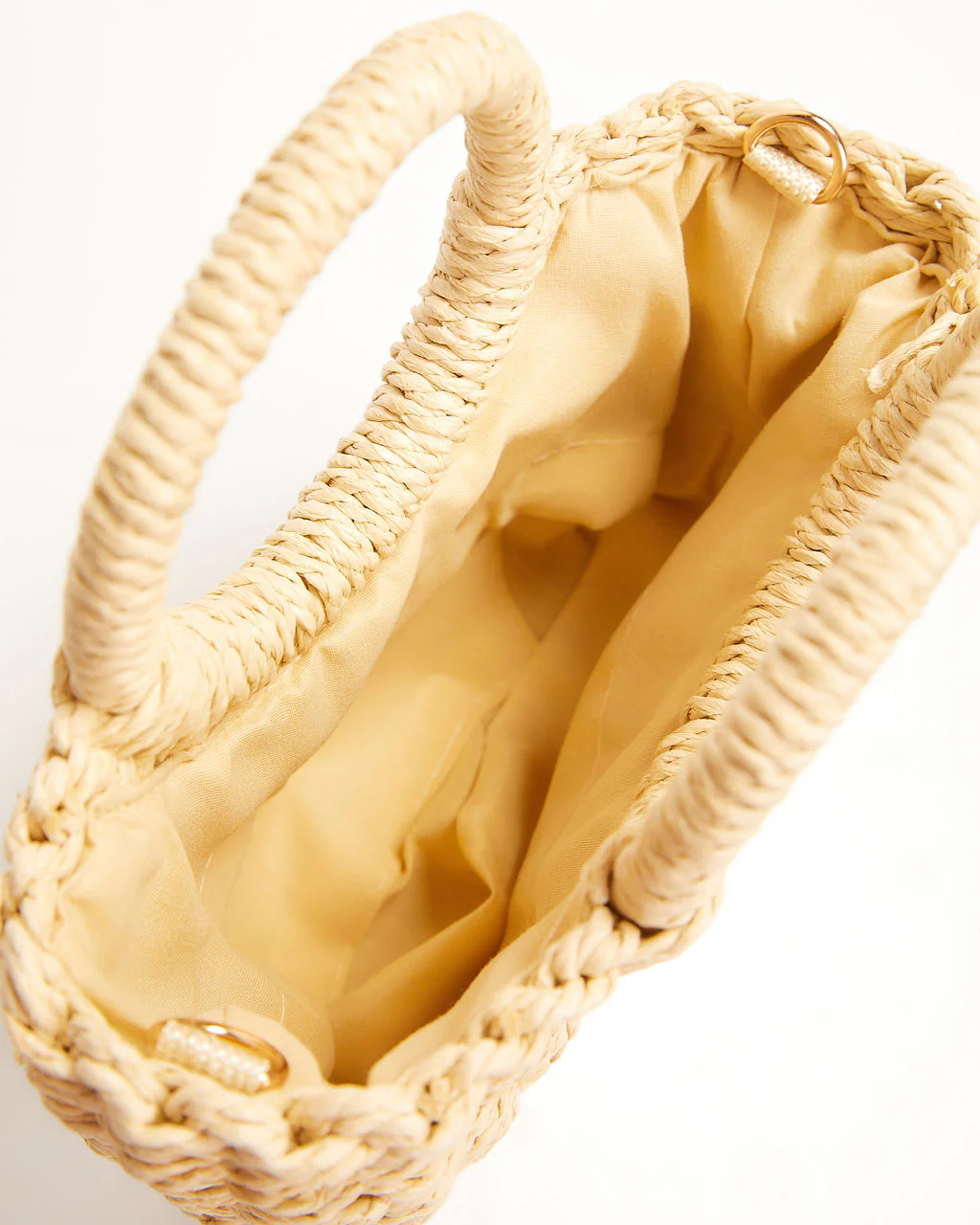 Valencia Small Rounded Straw Tote - Image 7