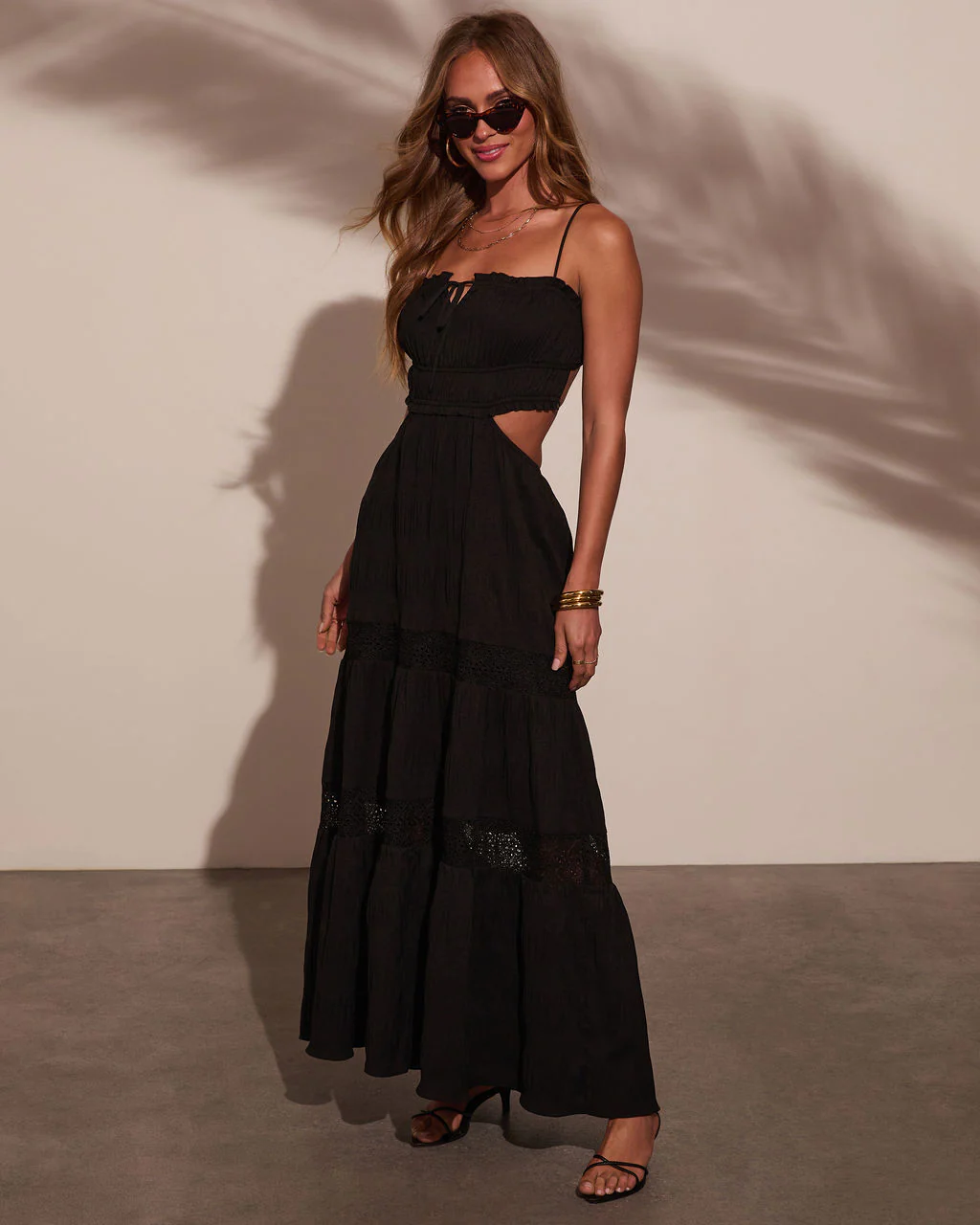 Valina Tiered Cut Out Maxi Dress - Image 3