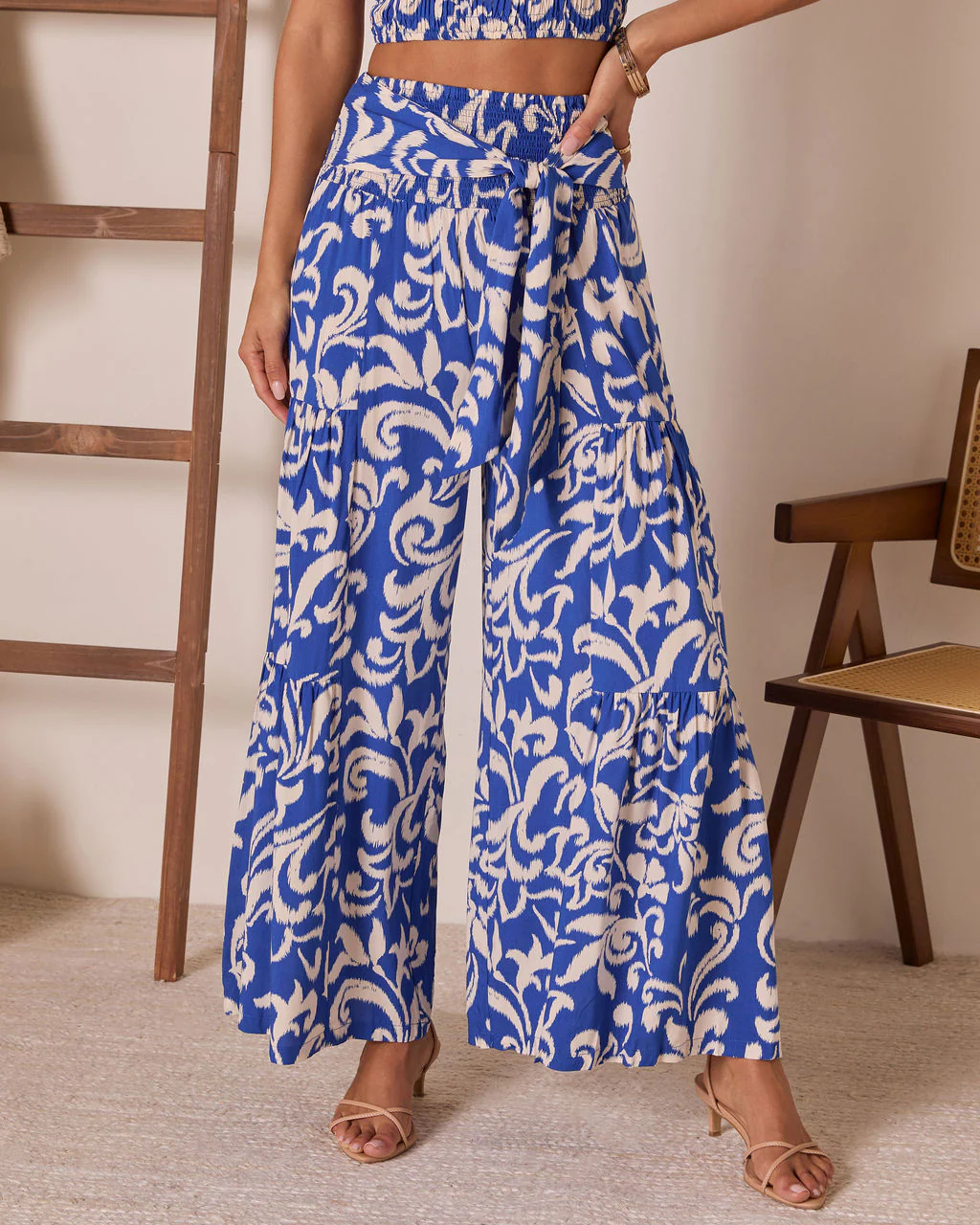 Veniah Abstract Wide Leg Pants - Image 2