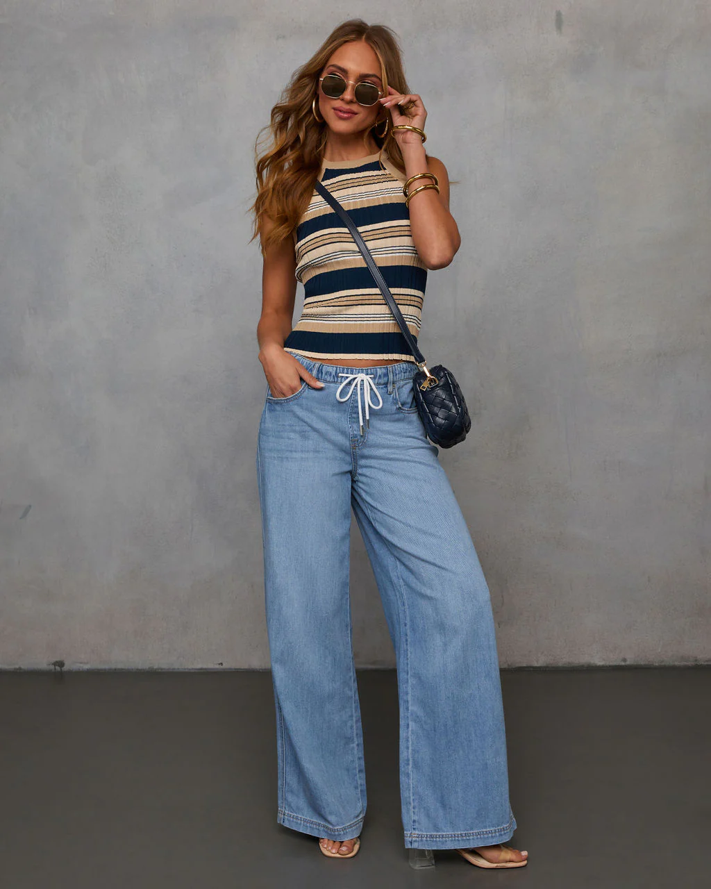 Vibe Check Ribbed Halterneck Sweater Top - Image 6