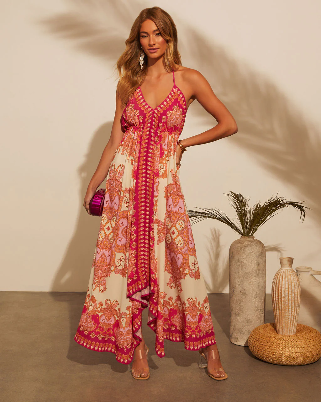 Vineyard Border Print Maxi Dress - Image 5