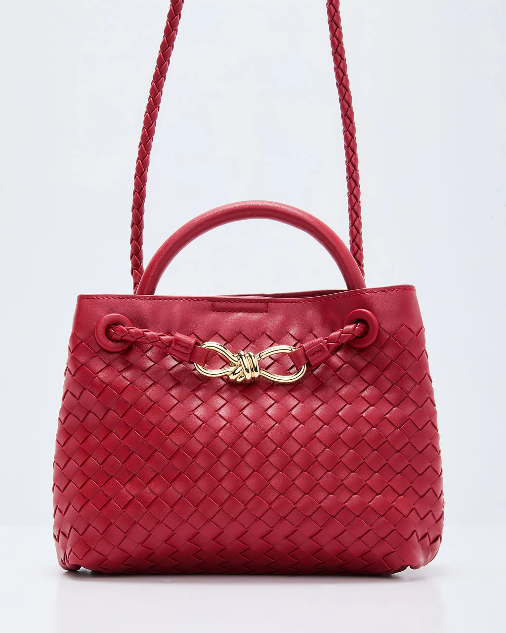 Vita Woven Bow Detail Crossbody Bag - Image 13