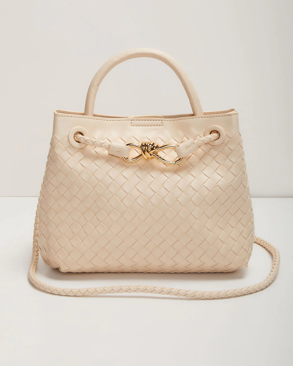 Vita Woven Bow Detail Crossbody Bag - Image 7