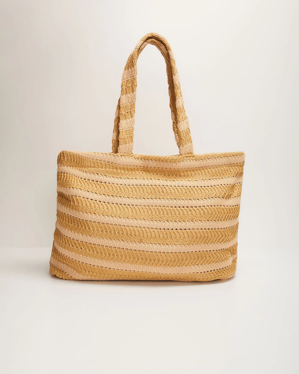 Vittoria Striped Straw Tote Bag - Image 2
