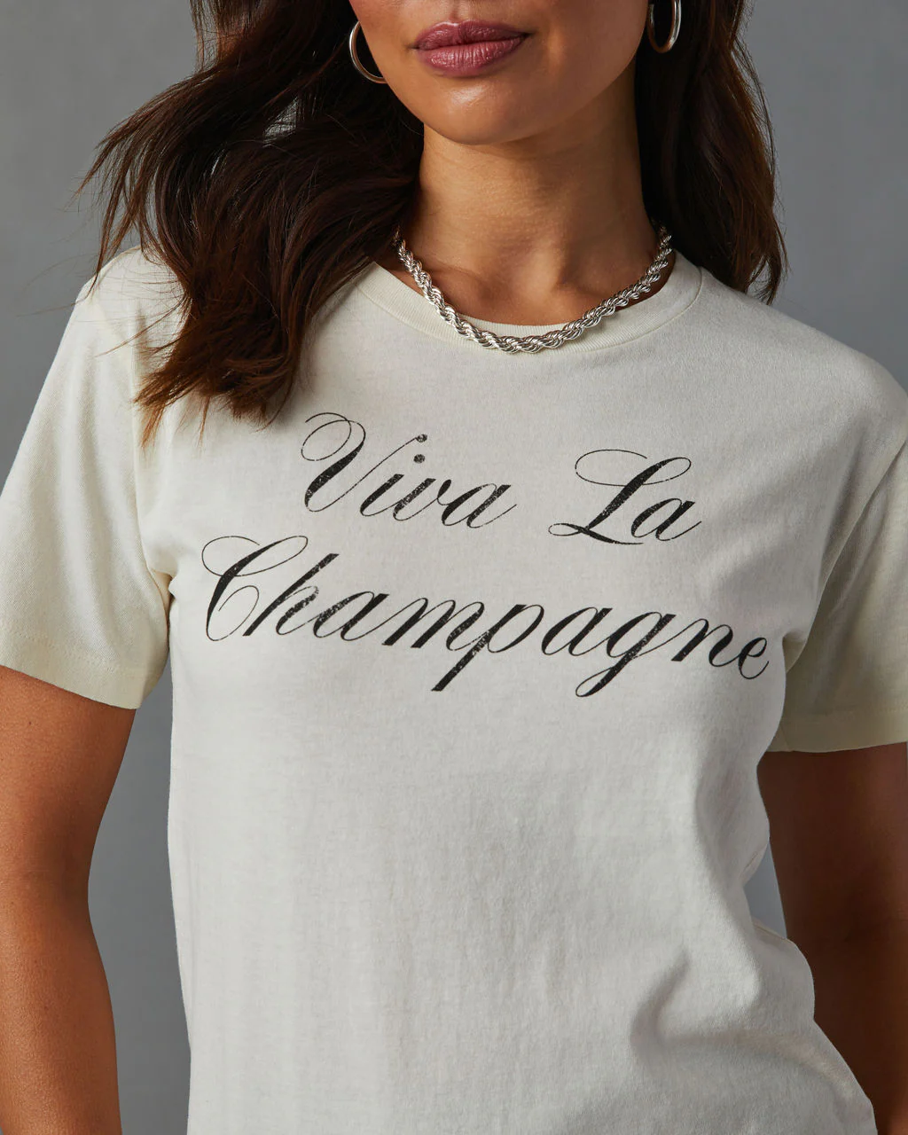 Viva La Champagne Graphic Tee - Image 4
