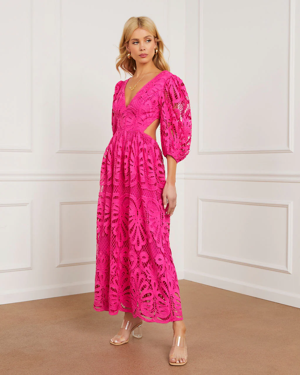Vivianna Eyelet Maxi Dress - Image 3