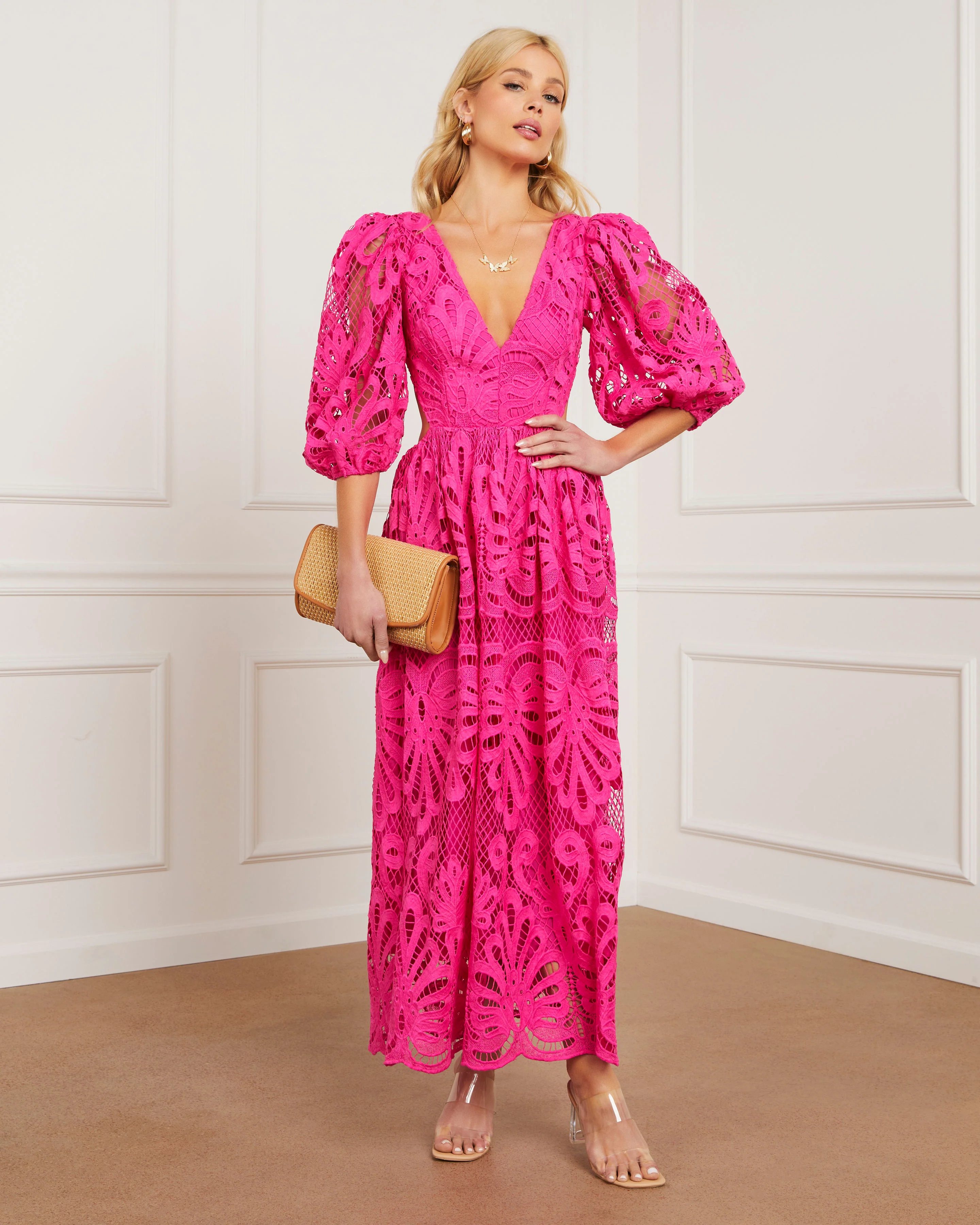 Vivianna Eyelet Maxi Dress - Image 5